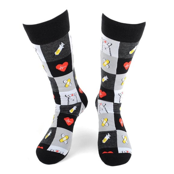 Health Care Heroes Nurse Llama Novelty Socks S/M - Picture 1 of 10